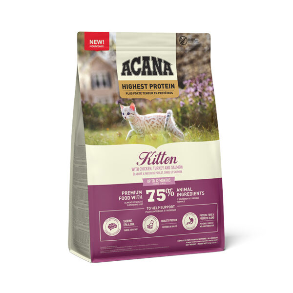 ACANA Highest Protein Kitten 1.8kg Bag Front